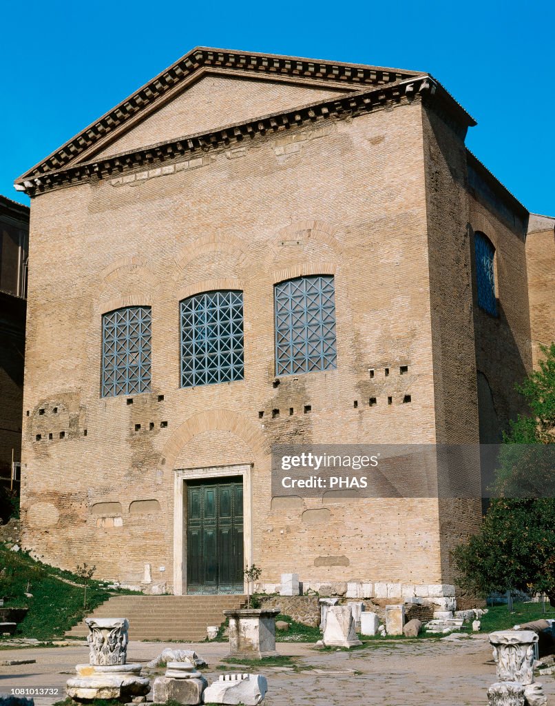 Senate House In Rome Rome, Italy. Curia Julia or Senate House, built in 44 BC by Julius ...