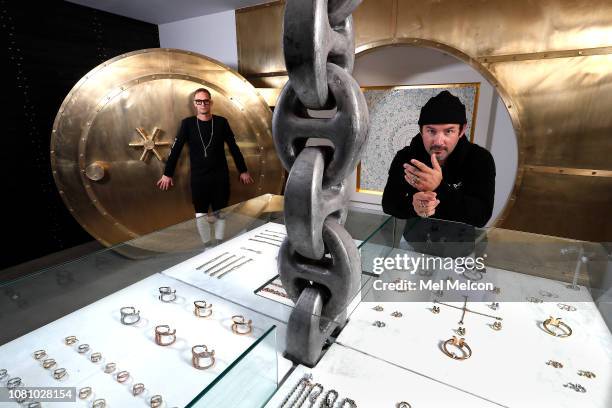 Brand director Kether Parker, left, and founder/designer Robert Keith are photographed inside the new Hoorsenbuh's store on Main St. In Santa Monica....