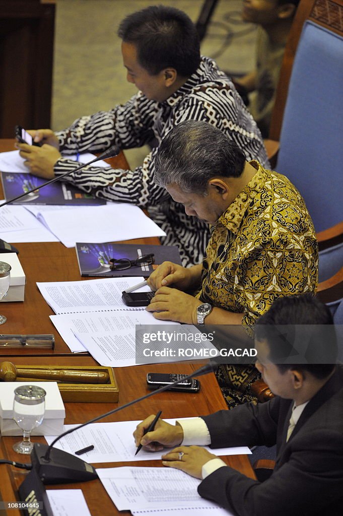 Indonesian members of parliament Agus Gu