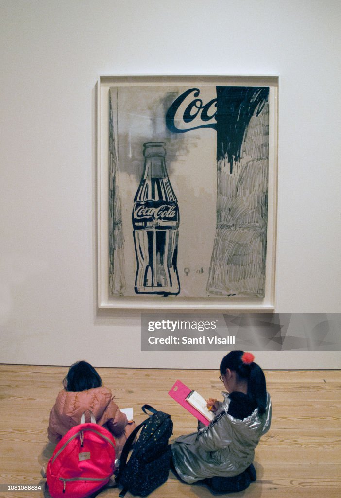 Andy Warhol From A To B At The Whitney-Children Painting Green Coca Cola Bottle