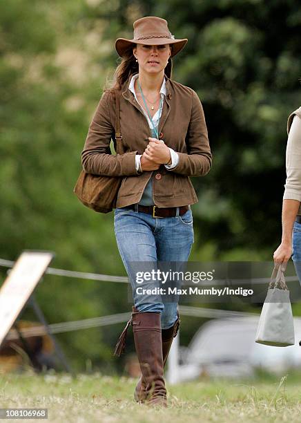 Kate Middleton attends the Festival of British Eventing at Gatcombe Park on August 6, 2005 in Stroud, England.