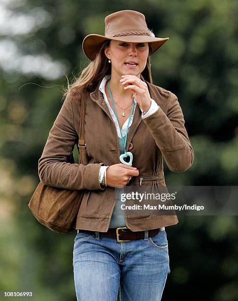 Kate Middleton attends the Festival of British Eventing at Gatcombe Park on August 6, 2005 in Stroud, England.