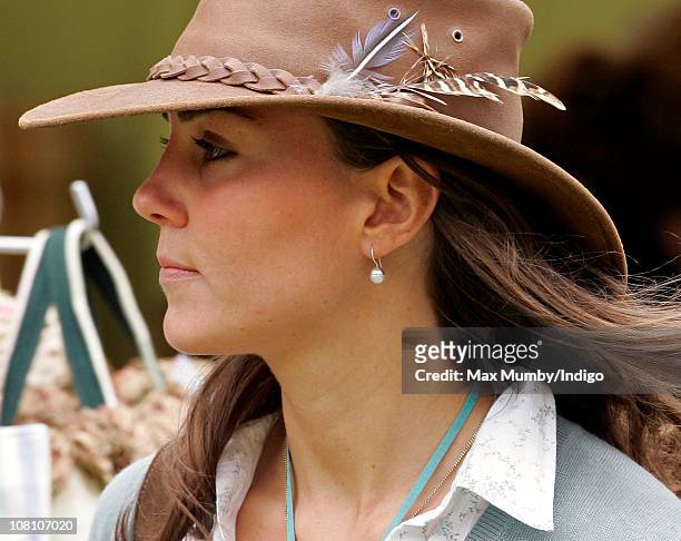 Kate Middleton attends the Festival of British Eventing at Gatcombe Park on August 6, 2005 in Stroud, England.