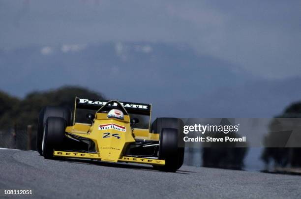 Arturo Merzario drives the Team Merzario Merzario A2 Ford Cosworth DFV 3.0 V8 during practice for the Spanish Grand Prix on 28th April 1979 at the...