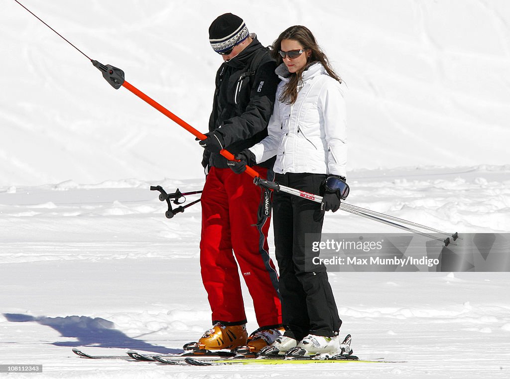 Prince William and Kate Middleton on a Skiing Holiday in Klosters