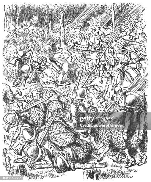 all the king's horses and all the king's men in through the looking-glass - humpty dumpty stock illustrations