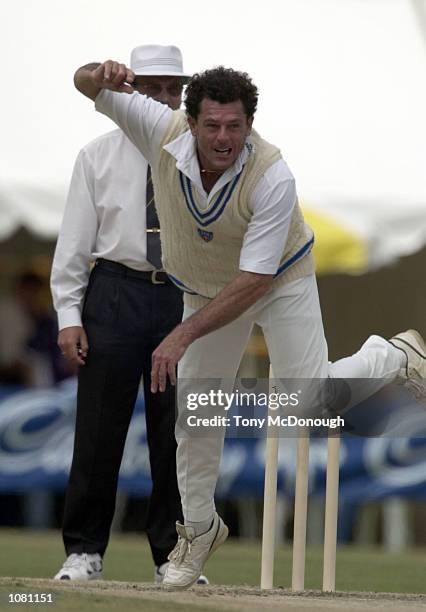 Mike Whitney for the Chairman's XI in the match between the Australian Cricket Board's Chairman's XI and the West Indies at LilacHill in Perth,...