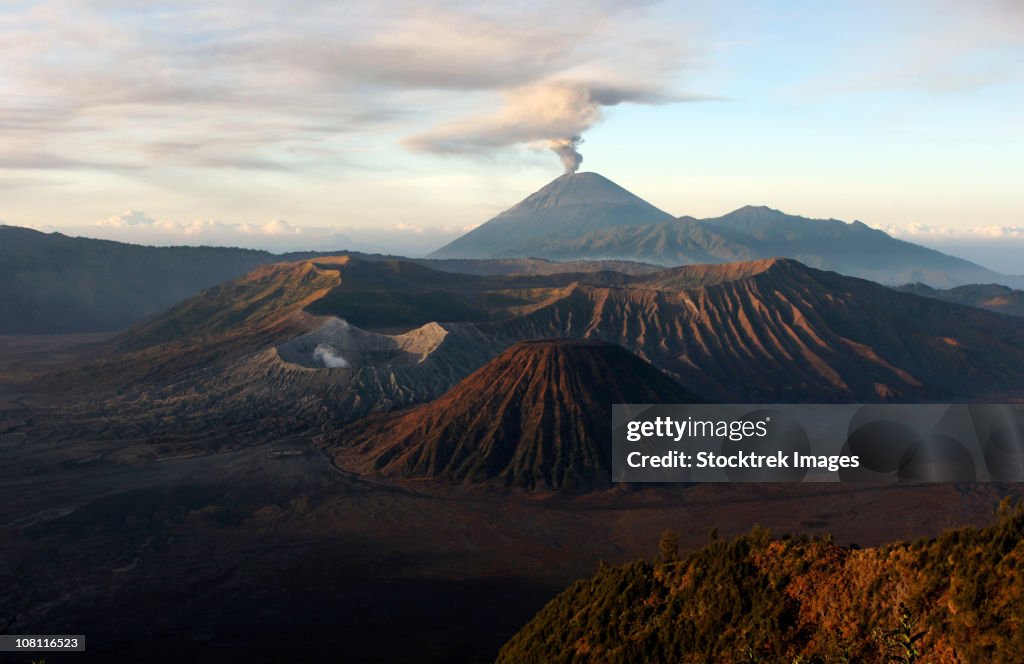 August 26 2005 Tengger Caldera With Erupting Semeru Java Island ...
