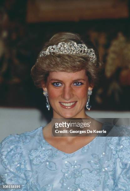 Diana, Princess of Wales during a visit to Munich, 5th November 1987.