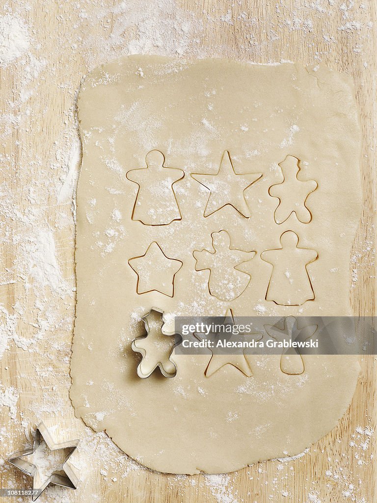 Christmas Cookie Dough with Cutters