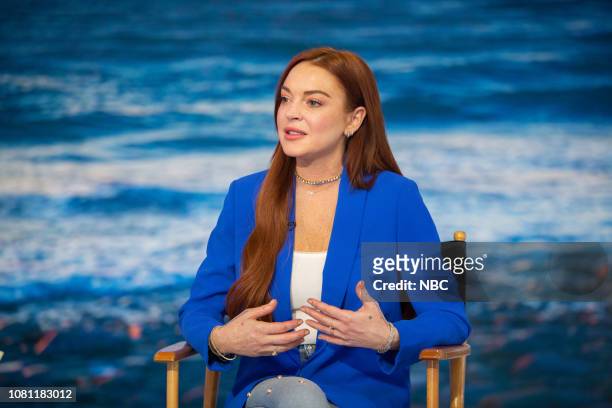 Lindsay Lohan on Friday, January 11, 2019 --