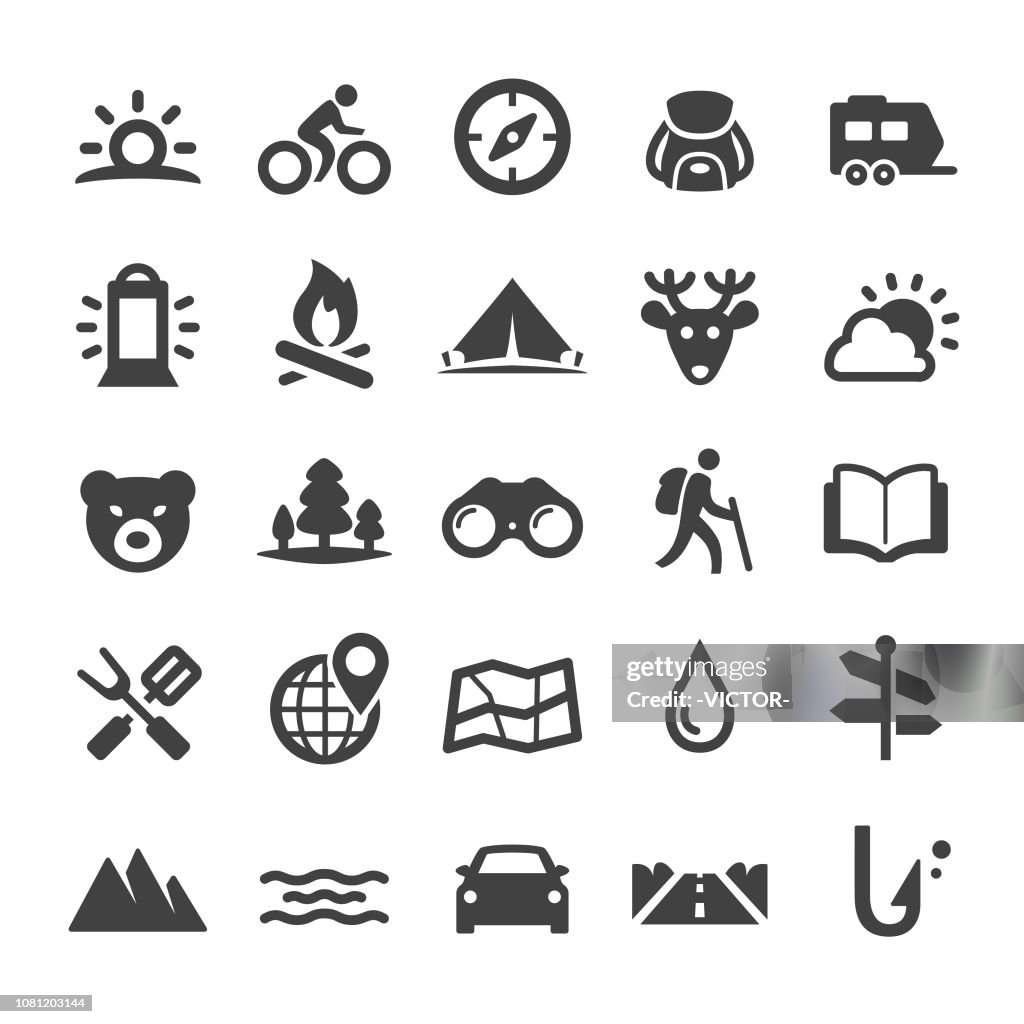 Travel and Camping Icons - Smart Series