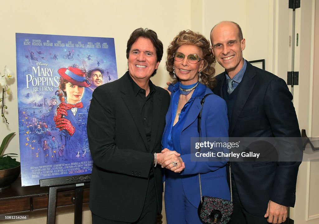 Sophia Loren Hosts Special Screening And Reception Of "Mary Poppins Returns" In Beverly Hills