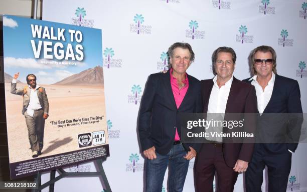 Nels Van Patten, James Van Patten and Vincent Van Patten attend a screening of "Walk To Vegas" at the 30th Annual Palm Springs International Film...