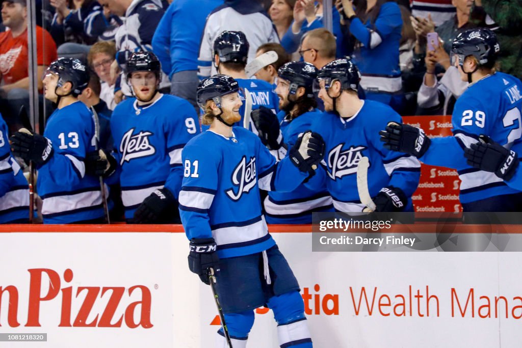 Detroit Red Wings v Winnipeg Jets