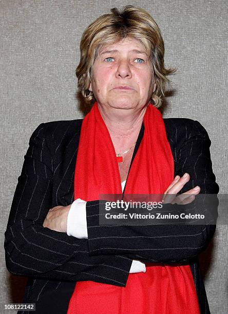 General Secretary Susanna Camusso attends 'Il futuro e di tutti ma e uno solo' book presentation held at Casa della cultura on January 18, 2011 in...