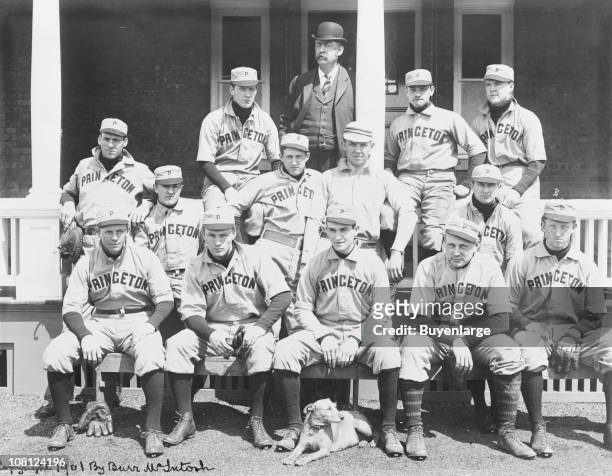 Group portrait of the Princeton University baseball team, by Burr McIntosh, 1901.