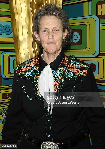 Temple Grandin attends HBO's 68th annual Golden Globe Awards Official after party at Circa 55 Restaurant on January 16, 2011 in Los Angeles,...