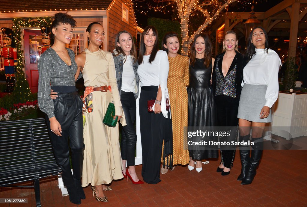Storm Reid, Zoe Saldana, Araminta Mellon, Tamara Mellon, Ginnifer
