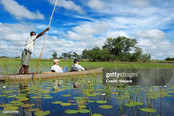 mokoro - botswana stock-fotos und bilder