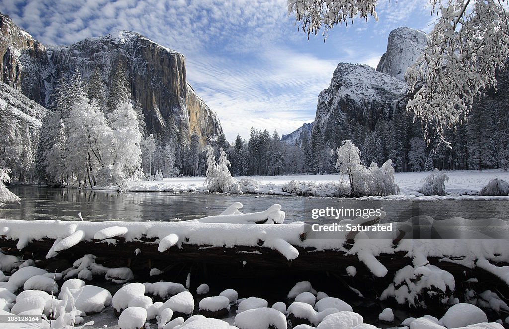 Yosemite Valley After a Fresh Winter Snow