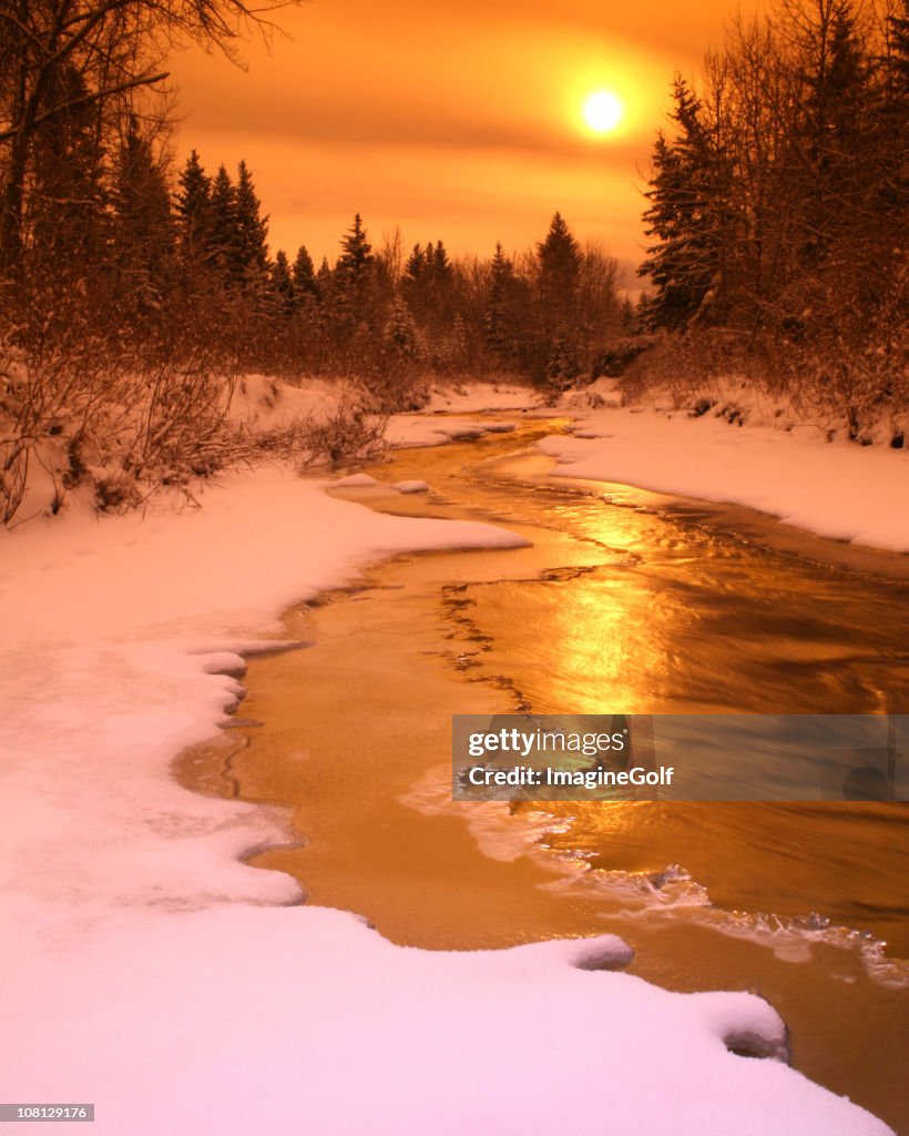 Icy Creek im Winter