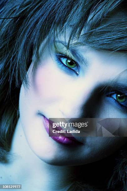 blue spark - pink lipstick stock pictures, royalty-free photos & images