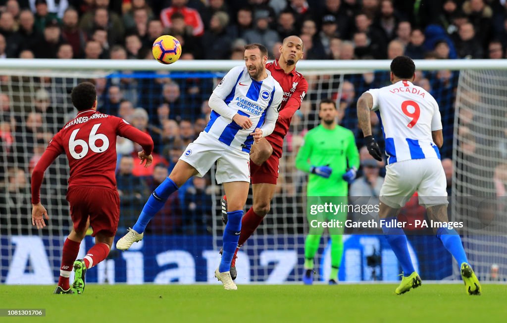 Brighton and Hove Albion v Liverpool - Premier League - AMEX Stadium