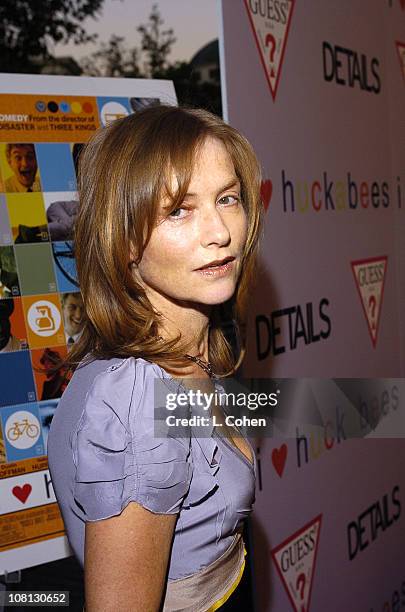 Isabelle Huppert during Details Magazine and GUESS? Host I Heart Huckabees Premiere - Red Carpet at The Grove in Los Angeles, California, United...