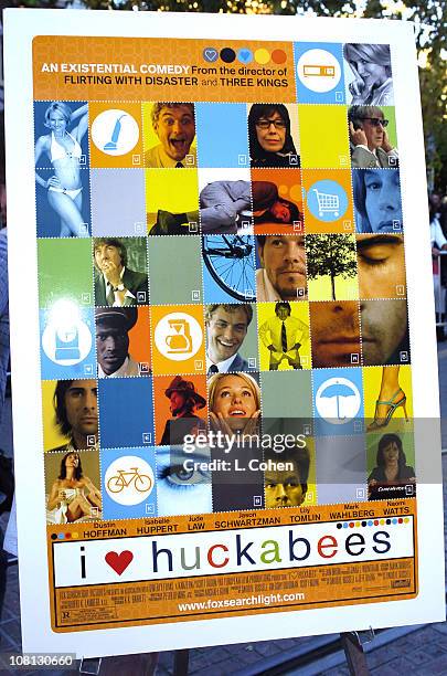 Signage during Details Magazine and GUESS? Host I Heart Huckabees Premiere - Red Carpet at The Grove in Los Angeles, California, United States.