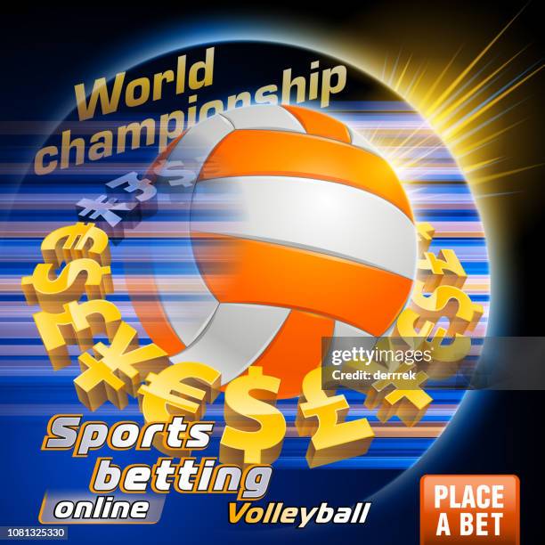 ilustraciones, imágenes clip art, dibujos animados e iconos de stock de apuestas voleibol - bookmaker