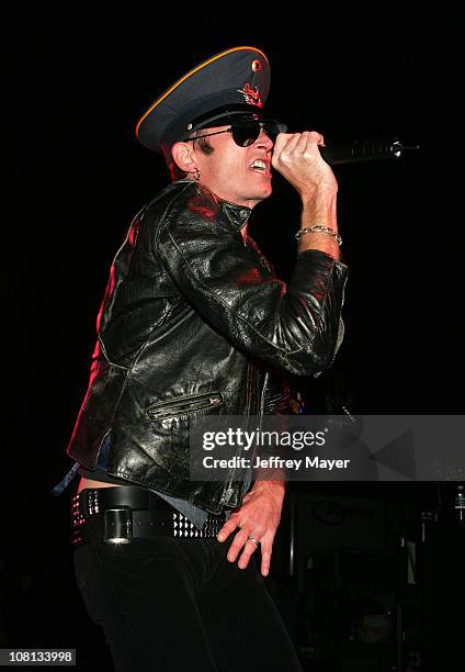 Scott Weiland of Velvet Revolver during Velvet Revolver Takes Over Sunset Blvd with Surprise Concert - October 13, 2004 at Sunset Blvd in Los...