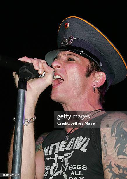 Scott Weiland of Velvet Revolver during Velvet Revolver Takes Over Sunset Blvd with Surprise Concert - October 13, 2004 at Sunset Blvd in Los...