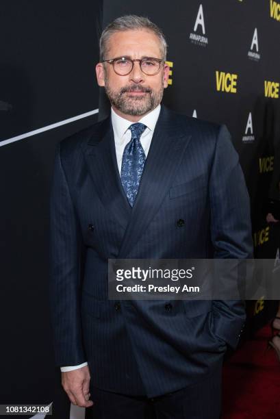 Steve Carell attends Annapurna Pictures, Gary Sanchez Productions And Plan B Entertainment's World Premiere Of "Vice" at AMPAS Samuel Goldwyn Theater...