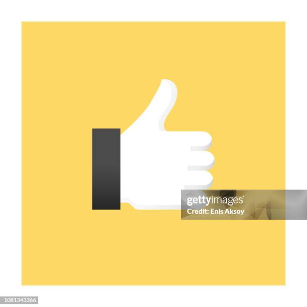 thumbs up icon - first impression stock illustrations