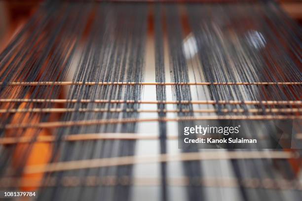 the ancient weaving loom - loom stock pictures, royalty-free photos & images