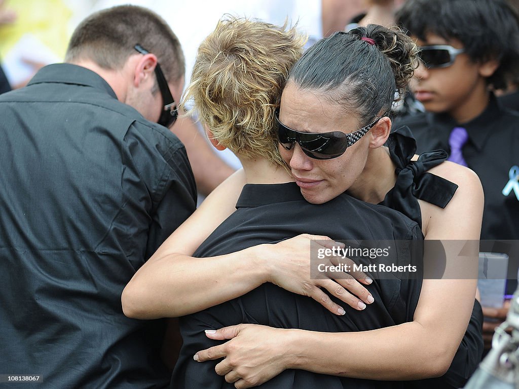 Mourners Attend Funeral Of First Flash Flood Victims