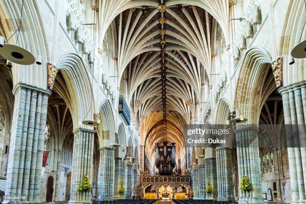Is Exeter In Devon England, Devon, Exeter, Exeter Cathedral, Interior View News Photo ...