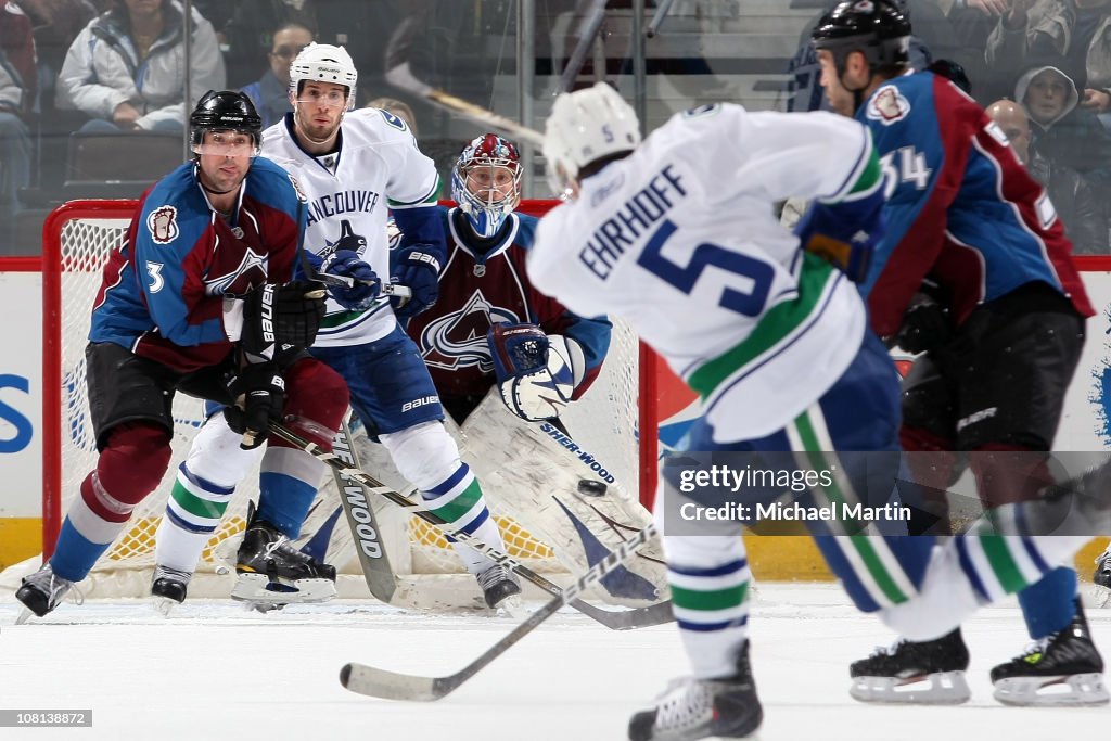 Vancouver Canucks v Colorado Avalanche