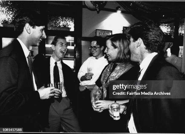 At the Mercantile Hotel at the Rocks to go with story on the different types of people who frequent the pub during the day and night.Exterior of the...