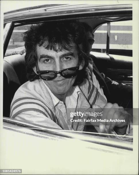 George Harrison, Ex Beatle arrives from New Zealand. November 29, 1984. .