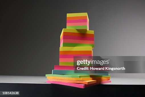 Stack Of Postit Notes High-Res Stock Photo - Getty Images