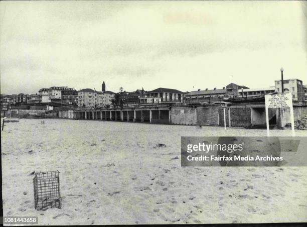Coogee Beach redevelopment storyPics of Coogee Beach being buldozed in readiness for the new Complex,Pics show the beach as it is today. April 23,...