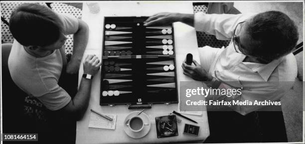 Backgammon. January 25, 1987. .