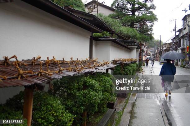 雨の日に城崎温泉 - 銭湯 ストックフォトと画像