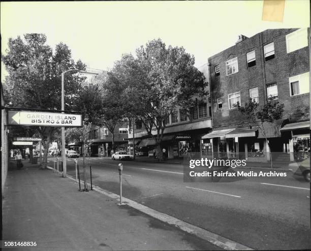 The scene of the shooting early today.A picture of Macleay Street,..., News Photo