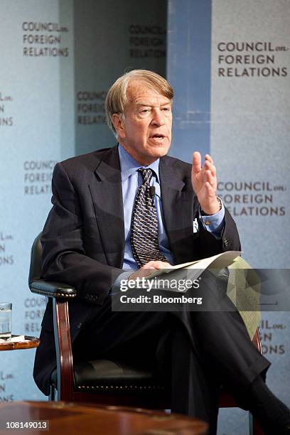 Roger Altman, co-chairman and founder of Evercore Partners Inc., speaks during a Council on Foreign Relations meeting in New York, U.S., on Tuesday,...