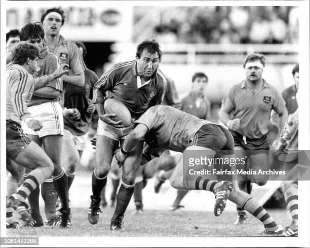Jean-Luc Joinel - Rugby Union test French Vs Australia. June 21, 1986. .