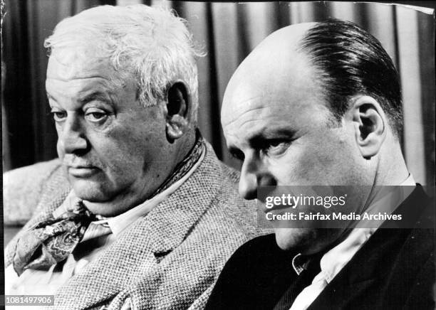Two members of the TV comedy series "Hogan's Hero's" arrived in Sydney today. They are John Banner and Werner Klemperer . January 28, 1970. .