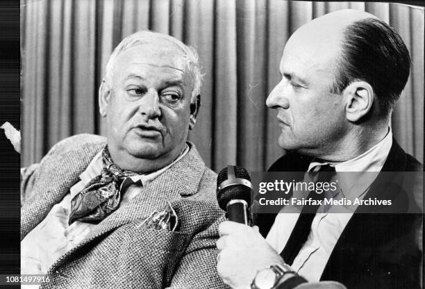 Two members of the TV comedy series "Hogan's Hero's" arrived in Sydney today. They are John Banner and Werner Klemperer . January 28, 1970. .